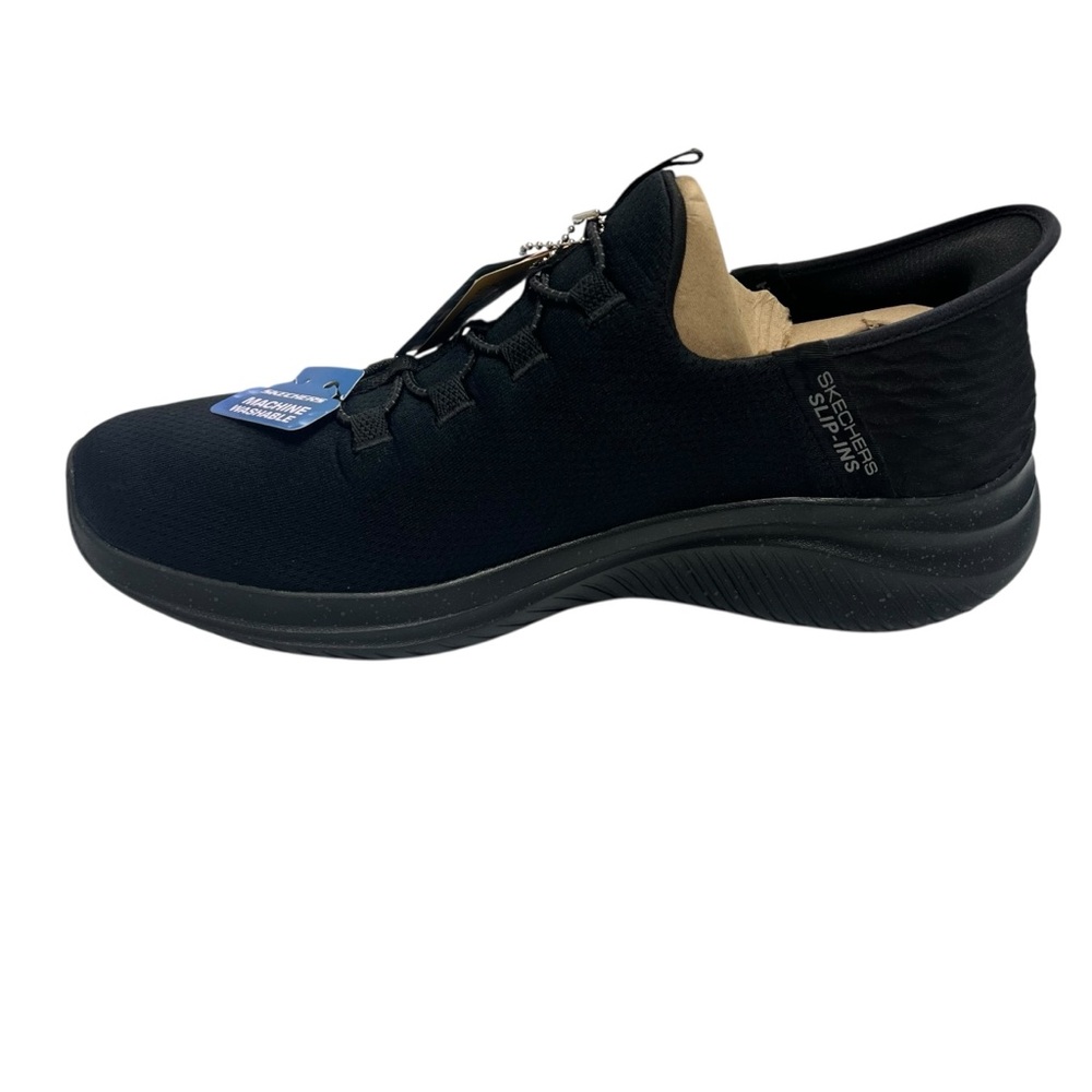 Skechers NEW Ultra Flex Right Away Mens Black Hands Free Slip in Sneakers - Picture 3 of 7